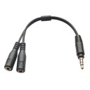 Kabelsplitter 3,5 Jack M - 2x F 1