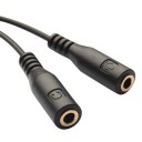 Kabelsplitter 3,5 Jack M - 2x F 2