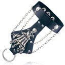 Kæde læderarmbånd 1