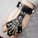 Kæde læderarmbånd 2