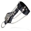 Kæde læderarmbånd 3