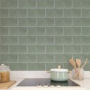 Kakelklistermärken 20 x 20 cm PVC vattentåliga 10 st dekorativa klistermärken för kök badrum renovering 2