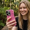Kaksikerroksinen suojakuori iPhone 17 Air Seeprakuosi Kirkkaan vaaleanpunainen ja puuterinvärinen Iskunkestävä ja naarmuuntumaton Pintamateriaali 3