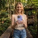 Kaksikerroksinen suojakuori iPhone 17 Pro Aaltokuvio Sininen ja vaaleanpunainen Iskunkestävä ja naarmuuntumaton Arkikäyttöön 6