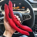 Kaksiosainen ohjauspyörän suojus 38 cm ilmanvaihtoporeilla Liukumattomat sivukahvat Pyöreille ja D-muotoisille ohjauspyörille autossa 6