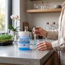 Kalibráló pufferoldat pH 10,01 pH mérők számára 50 ml, műanyag flakon, kék, hidroponikus, akváriumi és laboratóriumi kalibráláshoz 7