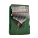 Kalimba 17 clape Pian palc cu instrument muzical din lemn, ciocănel de acordare, geantă de depozitare, autocolante, cârpă și manual în engleză 11