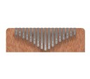 Kalimba 17 teclas Piano de polegar Instrumento musical de madeira com martelo afinador bolsa de armazenamento autocolantes pano e manual 5