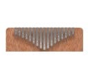 Kalimba 17 touches Piano à pouces Instrument de musique en bois avec maillet d'accordage sac de rangement autocollants chiffon et manuel 5