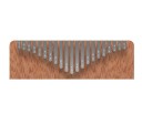 Kalimba 21 tangenter Handpiano Trä musikverktyg med stämma kläpp förvaringsväska klistermärken trasa och engelsk manual 4