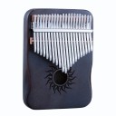 Kalimba 21 teclas Piano de polegar Instrumento musical de madeira com martelo de afinação saco de armazenamento autocolantes pano e manual 3