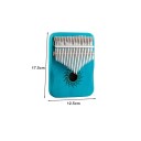 Kalimba 21 teclas Piano de polegar Instrumento musical de madeira com martelo de afinação saco de armazenamento autocolantes pano e manual 7