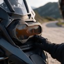 Κάλυμμα προστασίας προβολέα για BMW R1200GS LC και R1250GS Adventure Αντανάκλαση φακού Θωρακισμένο πολυκαρβονικό Μαύρο Προστασία από βότσαλα 2