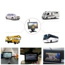 Κάμερα οπισθοπορείας με οθόνη LCD 7 ιντσών Για επιβατικά και φορτηγά οχήματα Νυχτερινή όραση 15 μ Πεδίο θέασης 120° Αδιάβροχη προστασία IP67 4