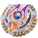 Kamp snurra med metallkomponenter för strider mellan snurrande snurror Diameter ca 4 cm Detaljerat formad kant och färggiven symbol i mitten 35