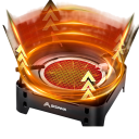 Κάμπινγκ αερίου μαγειρείο 3600 W 16 x 16 x 8,5 cm Μαγειρείο βουτανίου με σωλήνα 1 m Σιδερένιο φορητό τουριστικό μαγειρείο για κάμπινγκ εξωτερικού χώρου 3