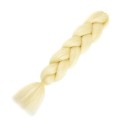 Kanekalon ensfarvede fletninger 60 cm 16