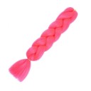 Kanekalon ensfarvede fletninger 60 cm 12