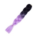 Kanekalon flerfarvede fletninger 60 cm 15
