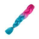 Kanekalon flerfarvede fletninger 60 cm 90