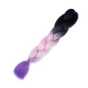 Kanekalon flerfarvede fletninger 60 cm 16