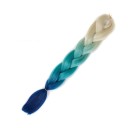 Kanekalon flerfarvede fletninger 60 cm 21