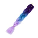 Kanekalon flerfarvede fletninger 60 cm 28