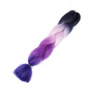 Kanekalon flerfarvede fletninger 60 cm 288