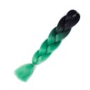 Kanekalon flerfarvede fletninger 60 cm 12