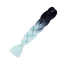 Kanekalon flerfarvede fletninger 60 cm 22
