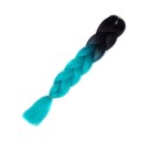 Kanekalon flerfarvede fletninger 60 cm 29