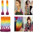 Kanekalon Multi-Coloured Braids 60 cm 46