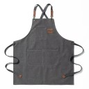 Kangaskokkikyltti 74x68 cm Unisex esiliina ruoanlaittoon, grillaamiseen, baariin, ravintolaan, kahvilaan, studioon, työpuku 6