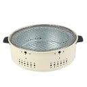 Kannettava hiiligrilli Ruostumaton teräs Kokoontaitettava retki-BBQ-grilli Ulkokäyttöön pöytägrilli puutarhaan retkeilyyn piknik Beige 1