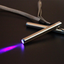Kannettava ruostumattomasta teräksestä valmistettu LED-lamppu 395 nm UV-valo AAA-paristolla 11,1 x 1,2 cm kompakti UV-lamppu lian ja seteleiden havaitsemiseen kotiin ja toimistoon 2