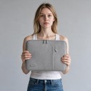 Kannettava tietokoneen suojakotelo 13,6 - 14,2 tuumaa pehmeällä iskusuojalla 35 x 26 x 3 cm polyesteri MacBook Airille ja Prolle 7