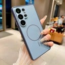 Kansi Samsung Galaxy S26 Ultra magneettisen latauksen tuella kameran suojalla polykarbonaatista ja TPU:sta Magneettinen puhelinlaukku 8