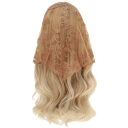 Kantdriehoekige sjaal 130 x 45 cm Bloemige haar sjaal voor hoofd en nek Haarband Lichtgewicht reisaccessoire Vier seizoenen 4