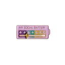 Kantoorspeld 2 x 5 cm Energie-speld in de vorm van een batterij Sfeermeter Emotietracker Stijlvolle accessoire 10