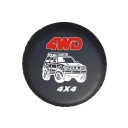 Kåpa för reservdäck 81–84 cm Skyddande däckskydd i PVC-läder Vattentät skydd för reservdäck för SUV offroad och terrängfordon 1