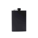 Kapesní placatka na whisky 265 ml Ruostumaton teräs 304 Musta Ruuvattava kansi pidikkeellä Mitat 14,5 x 9 cm Juhliin ja luontoon 1