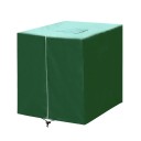 Kapot op IBC container 210D Oxford met rits 120x100x116 cm Waterdichte zwart-groene hoes voor 275-gallon tank Weerbestendig tegen zon en regen 2