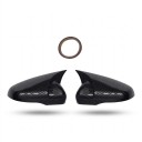 Kappen für seitliche Rückspiegel, selbstklebend, links und rechts, 2 Stück, ABS, Carbon-Optik, für VW Golf MK6 GTI GTD R R-Line 2009–2011 4