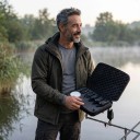 Kaprovien záběru HIRISI S7-4D LED-signaalit ja kuuntelu Set 4 záběru kotelossa vetoketjulla ABS materiaali Musta Kalastukseen kaprien ja rodpodin 2
