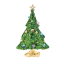 Karácsonyfa motívumú bross 4