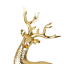 Karácsonyi dekoráció arany szarvas 14,5 cm 4