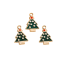 Karácsonyi medál fa formájú karkötőhöz 10 db 2