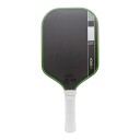 Karbon pickleball ütő 5. generációs kinetikus kerettel 16 mm-es maggal Ütközéscsillapítás Fekete zöld peremmel Edzéshez és versenyekhez 1