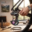 Karboninen vaihdelaite CYCLAMI 16T ja 17T pulteilla Shimano Ultegra 6800 Keramiikkalaakerit Musta ja sateenkaari Maantiepyörä 4