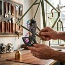 Karbonkäfig der Schaltung CYCLAMI mit Rollen 16T und 17T für Shimano Ultegra 6800 Keramikkugellager Schwarz und Regenbogen Rennrad 5